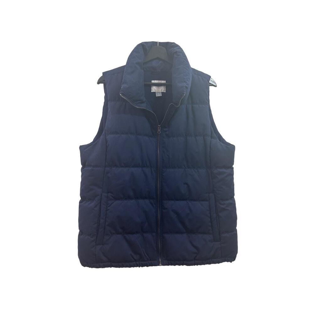 Old Navy Vest Mens  Size XL Navy Blue Puffer Zip-Up Sleeveless No Hood